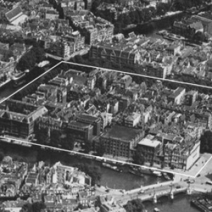 Waterlooplein en omgeving in 1934